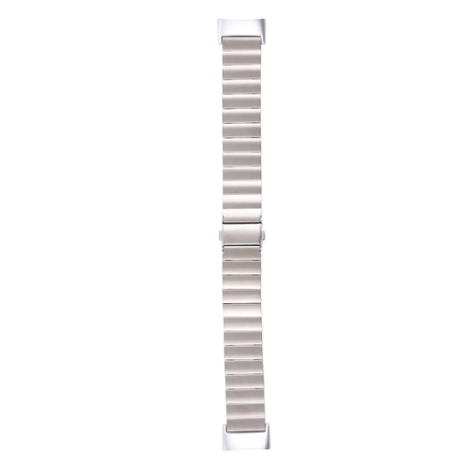 For Fitbit Charge 5 One-bead Steel Strap Watch Band(Silver) by bashfashion