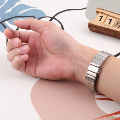 For Fitbit Charge 5 One-bead Steel Strap Watch Band(Silver) by bashfashion