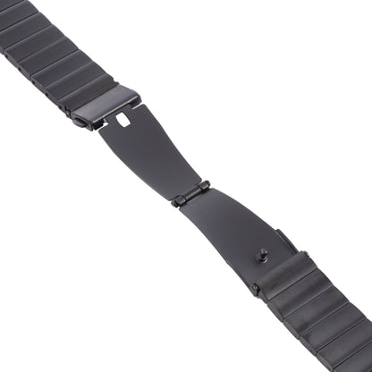 For Fitbit Charge 5 One-bead Steel Strap Watch Band(Black) by bashfashion