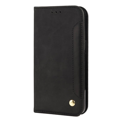 For iPhone 13 Pro Skin Feel Splicing Leather Phone Case (Black) by bashfashion