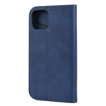 For iPhone 13 Pro Skin Feel Splicing Leather Phone Case (Blue) by bashfashion