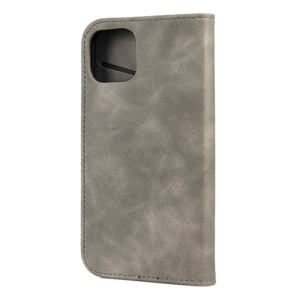 For iPhone 13 Pro Skin Feel Splicing Leather Phone Case (Grey) by bashfashion