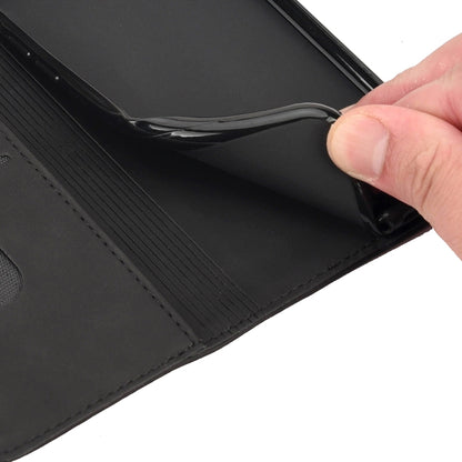 For iPhone 13 Skin Feel Splicing Leather Phone Case(Black)