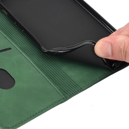 For iPhone 12 mini Skin Feel Splicing Leather Phone Case (Green) by bashfashion