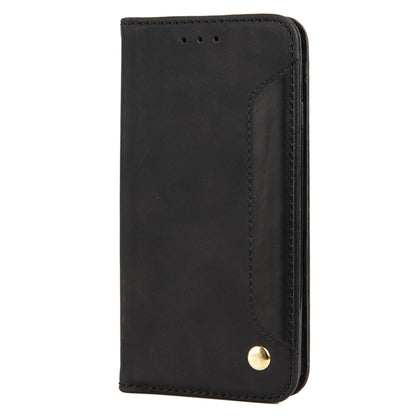For iPhone SE 2022 / SE 2020 / 8 / 7 Skin Feel Splicing Leather Phone Case(Black) by bashfashion