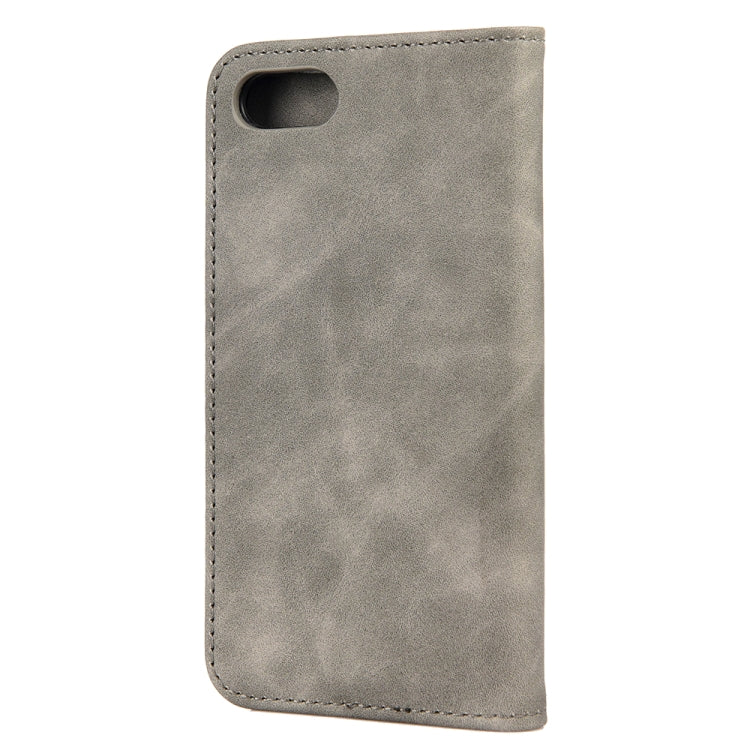 For iPhone SE 2022 / SE 2020 / 8 / 7 Skin Feel Splicing Leather Phone Case(Grey) by bashfashion