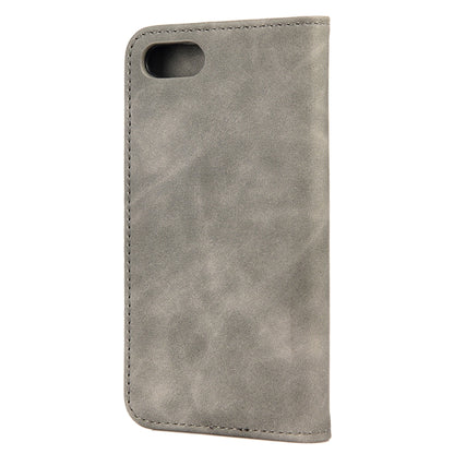 For iPhone SE 2022 / SE 2020 / 8 / 7 Skin Feel Splicing Leather Phone Case(Grey) by bashfashion