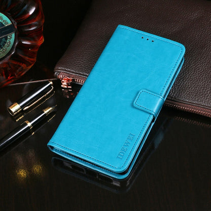 For Nokia C30 idewei Crazy Horse Texture Leather Phone Case with Holder & Card Slots & Wallet(Sky Blue) by idewei