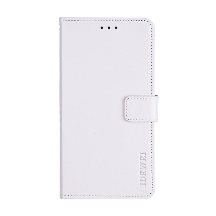 For Nokia C30 idewei Crazy Horse Texture Leather Phone Case with Holder & Card Slots & Wallet(White) by idewei