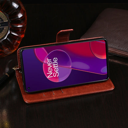 For OnePlus 9RT 5G idewei Crazy Horse Texture Leather Phone Case with Holder & Card Slots & Wallet(White) by idewei