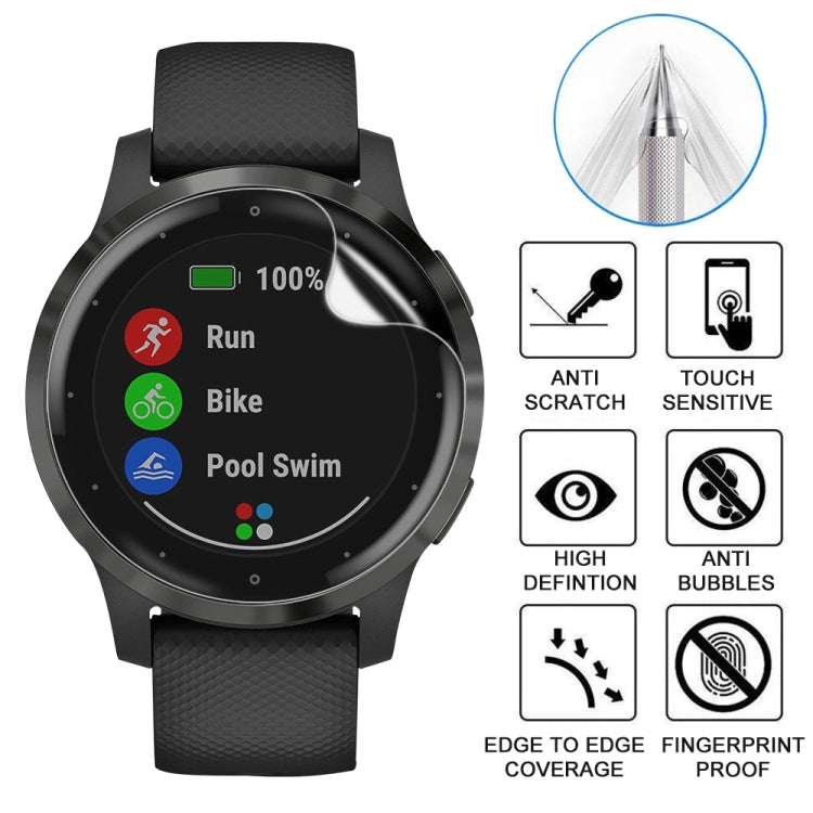 For Garmin Vivoactive 4S Soft Hydrogel Film Watch Screen Protector by bashfashion