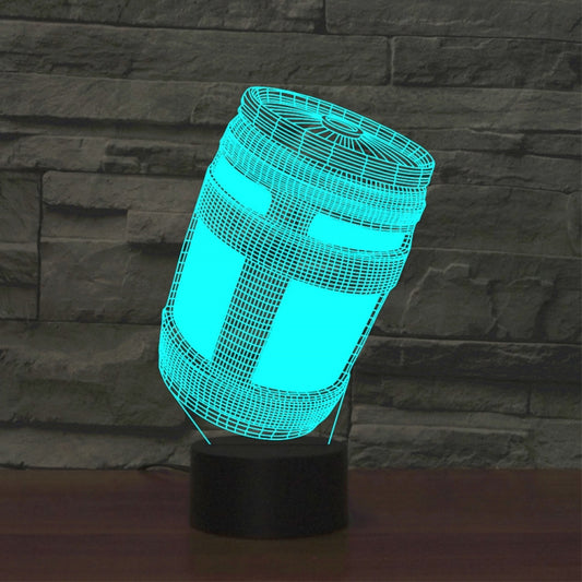 Black Base Creative 3D LED Decorative Night Light, Powered by USB and Battery, Pattern:Wine Barrel by bashfashion