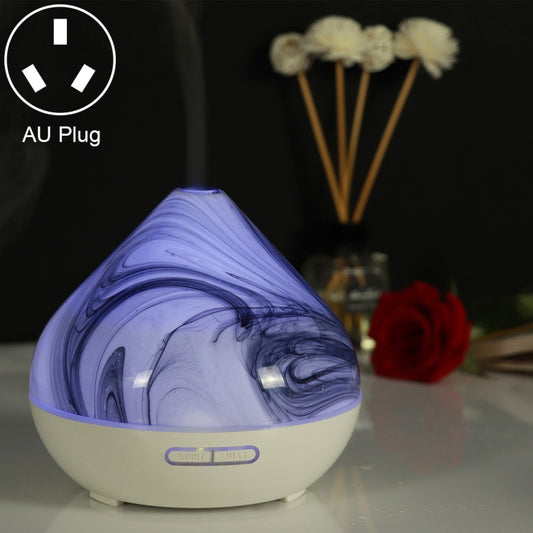 400ml Volcano Shape Humidifier Glass Aromatherapy Machine Automatic Alcohol Sprayer, Plug Specification:AU Plug(White) by bashfashion