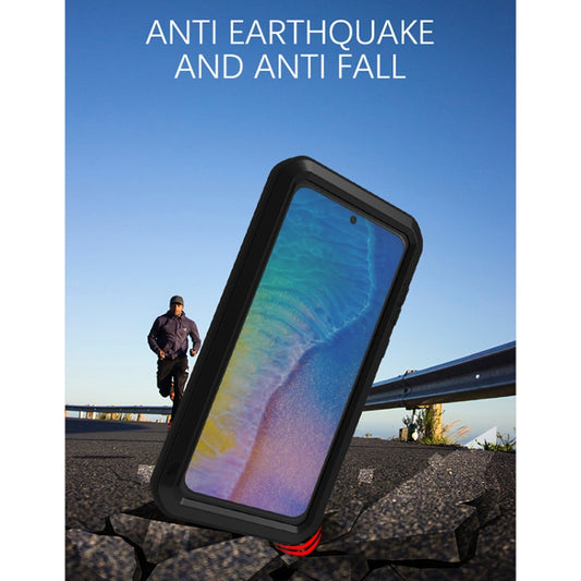 For Huawei P50 LOVE MEI Metal Shockproof Waterproof Dustproof Protective Phone Case with Glass(Green) by LOVE MEI