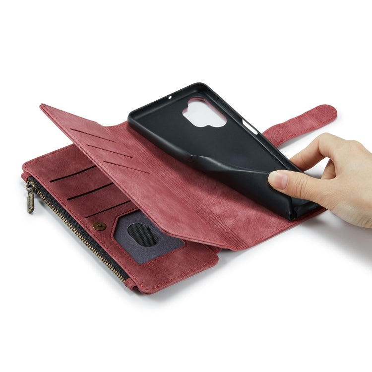 For Samsung Galaxy A32 5G CaseMe-C30 Multifunctional Horizontal Flip PU + TPU Phone Case(Red) by CaseMe