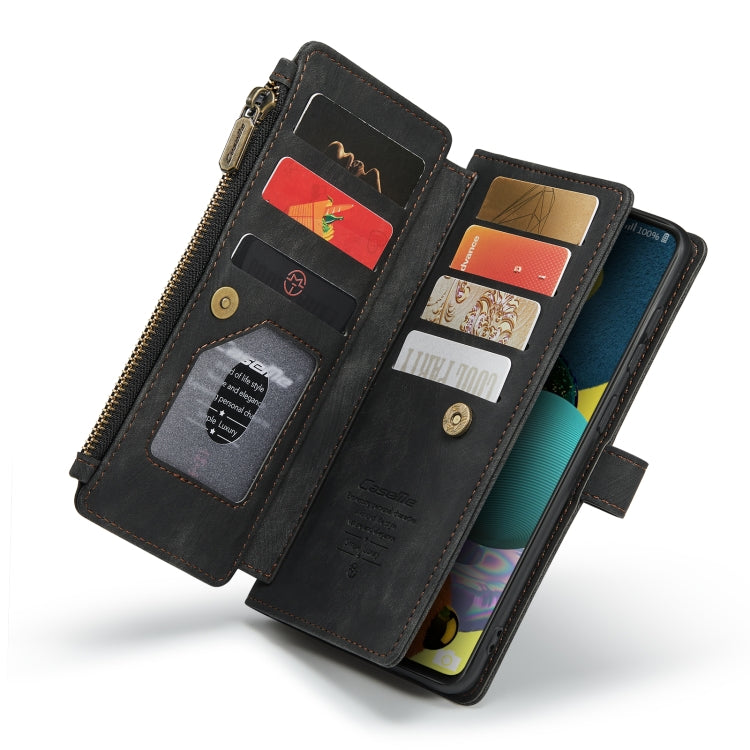 For Samsung Galaxy A51 4G CaseMe-C30 Multifunctional Horizontal Flip PU + TPU Phone Case(Black) by CaseMe