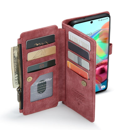 For Samsung Galaxy A71 4G CaseMe-C30 Multifunctional Horizontal Flip PU + TPU Phone Case(Red) by CaseMe