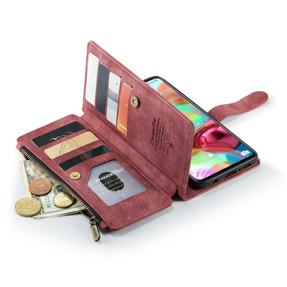 For Samsung Galaxy A71 4G CaseMe-C30 Multifunctional Horizontal Flip PU + TPU Phone Case(Red) by CaseMe