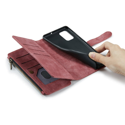 For Samsung Galaxy A71 4G CaseMe-C30 Multifunctional Horizontal Flip PU + TPU Phone Case(Red) by CaseMe