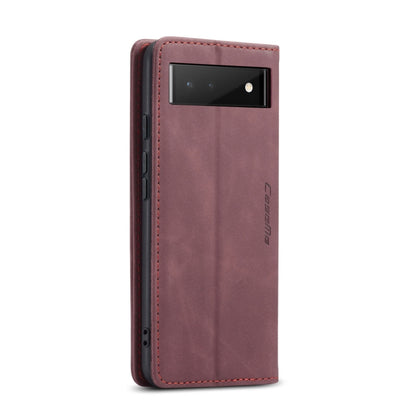 For Google Pixel 6 CaseMe 013 Multifunctional Horizontal Flip Leather Phone Case with Card Slot & Holder & Wallet(Wine Red) by CaseMe
