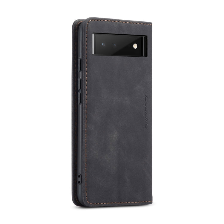For Google Pixel 6 CaseMe 013 Multifunctional Horizontal Flip Leather Phone Case with Card Slot & Holder & Wallet(Black) by CaseMe