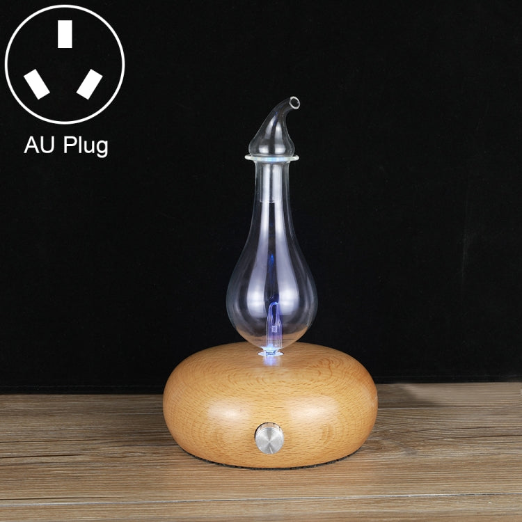 Wood Essential Oil Diffuser Aromatherapy Machine Automatic Alcohol Sprayer, Plug Specification:AU Plug(Light Brown) by bashfashion