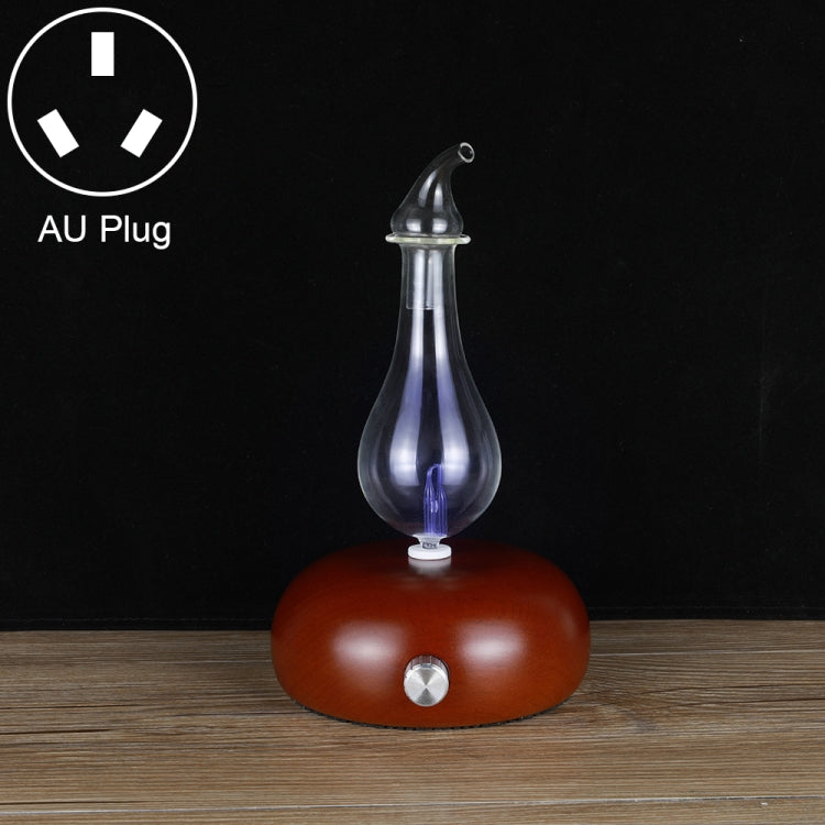 Wood Essential Oil Diffuser Aromatherapy Machine Automatic Alcohol Sprayer, Plug Specification:AU Plug(Dark Brown) by bashfashion
