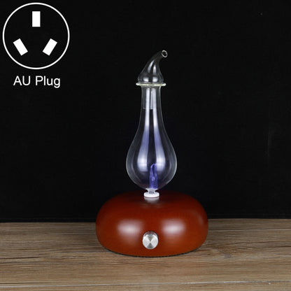 Wood Essential Oil Diffuser Aromatherapy Machine Automatic Alcohol Sprayer, Plug Specification:AU Plug(Dark Brown) by bashfashion