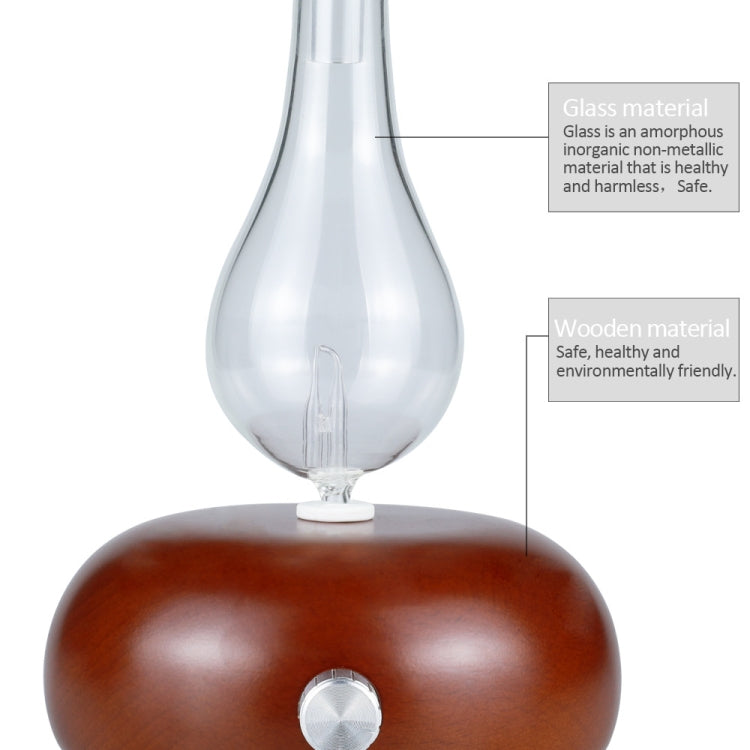 Wood Essential Oil Diffuser Aromatherapy Machine Automatic Alcohol Sprayer, Plug Specification:AU Plug(Dark Brown) by bashfashion