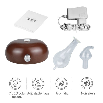 Wood Essential Oil Diffuser Aromatherapy Machine Automatic Alcohol Sprayer, Plug Specification:EU Plug(Light Brown) by bashfashion