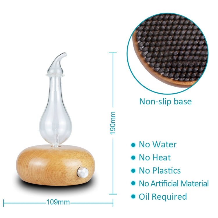 Wood Essential Oil Diffuser Aromatherapy Machine Automatic Alcohol Sprayer, Plug Specification:UK Plug(Light Brown) by bashfashion