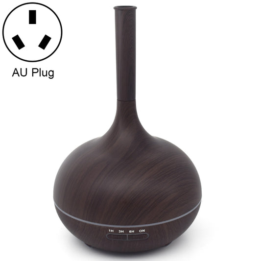 Creative Fragrance Machine Pointed Mouth Humidifier Automatic Alcohol Sprayer with Colorful LED Light, Plug Specification:AU Plug(Dark Brown) by bashfashion