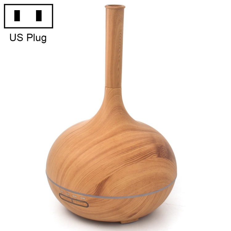 Creative Fragrance Machine Pointed Mouth Humidifier Automatic Alcohol Sprayer with Colorful LED Light, Plug Specification:US Plug(Light Brown) by bashfashion