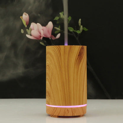 USB 200ml Hollow-out Forest Pattern Wooden Essential Oil Aromatherapy Machine Ultrasonic Humidifier Automatic Alcohol Sprayer(Light Brown-4) by bashfashion