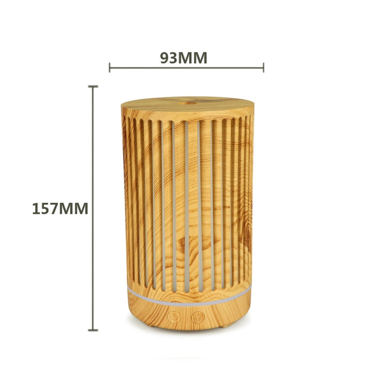 200ml Hollow-out Forest Pattern Wooden Essential Oil Aromatherapy Machine Ultrasonic Humidifier Automatic Alcohol Sprayer, Plug Specification:US Plug(Light Brown-2) by bashfashion