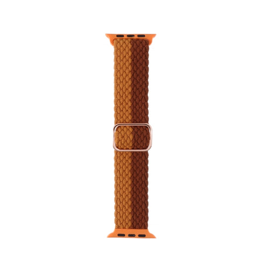 Adjustable Striped Woven Nylon Strap Watch Band For Apple Watch Ultra 49mm&Watch Ultra 2 49mm / Series 9&8&7 45mm / SE 3&SE 2&6&SE&5&4 44mm / 3&2&1 42mm(Coffee) by bashfashion