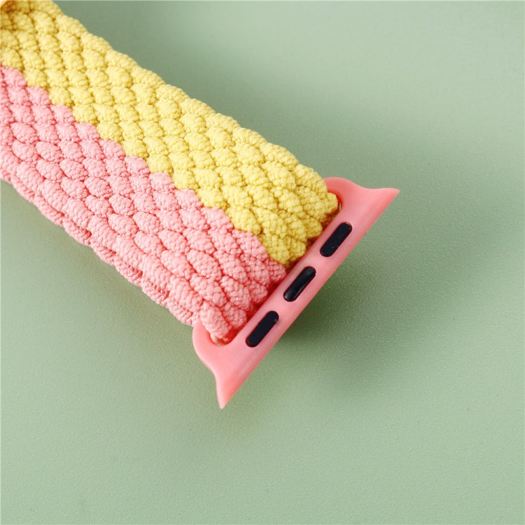 Adjustable Striped Woven Nylon Strap Watch Band For Apple Watch Ultra 49mm&Watch Ultra 2 49mm / Series 9&8&7 45mm / SE 3&SE 2&6&SE&5&4 44mm / 3&2&1 42mm(Coffee) by bashfashion