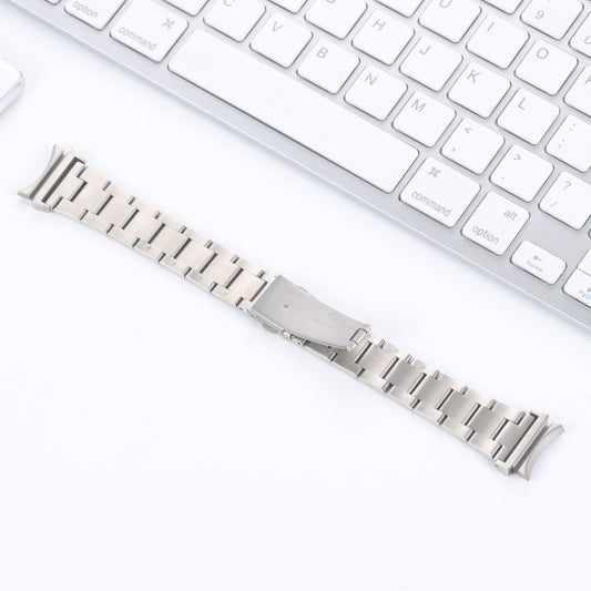 For Samsung Galaxy Watch4 40mm / 44mm Three-bead Small Waist Steel Strap Watch Band(Silver) by bashfashion