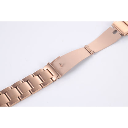 For Samsung Galaxy Watch4 40mm / 44mm Three-bead Small Waist Steel Strap Watch Band(Rose Gold) by bashfashion
