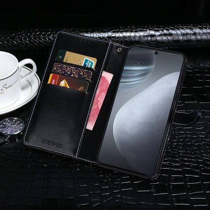 For Cubot X50 idewei Crocodile Texture Horizontal Flip Leather Case with Holder & Card Slots & Wallet(Dark Blue) by idewei