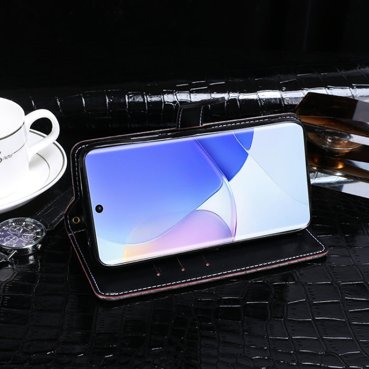 For Huawei nova 9 idewei Crocodile Texture Horizontal Flip Leather Case with Holder & Card Slots & Wallet(Dark Blue) by idewei