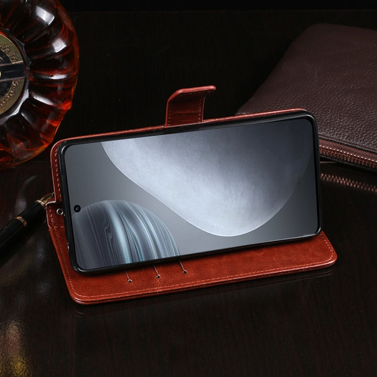 For Cubot X50 idewei Crazy Horse Texture Leather Case with Holder & Card Slots & Wallet(Sky Blue) by idewei