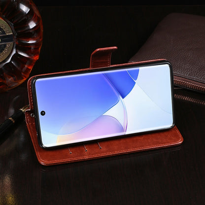 For Huawei nova 9 idewei Crazy Horse Texture Leather Case with Holder & Card Slots & Wallet(Blue) by idewei