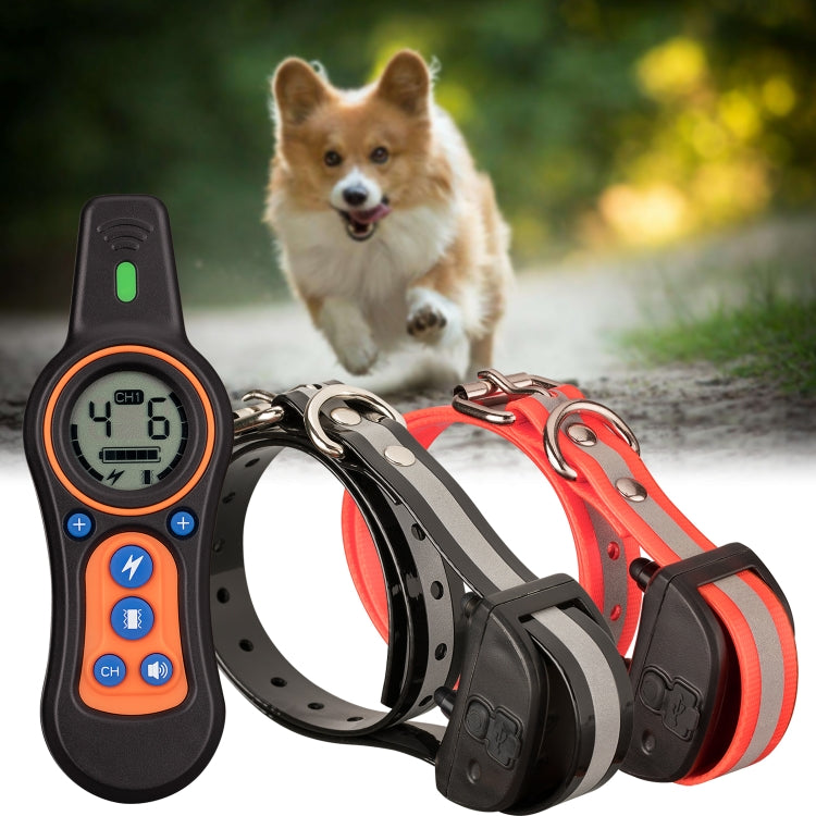 WL-0225 Remote Control Trainer Training Dog Barking Control Collar, Style:1 to 2 by bashfashion
