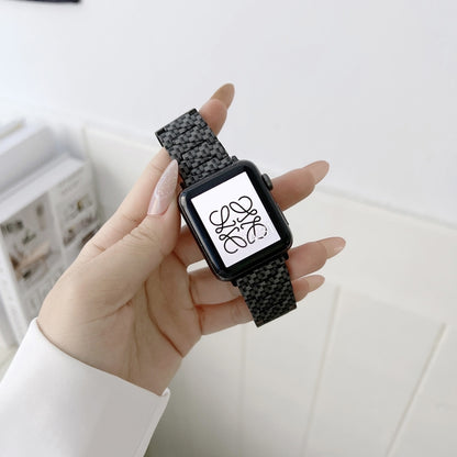 Carbon Fiber Straight Edge Strap Watch Band For Apple Watch Ultra 49mm&Watch Ultra 2 49mm / Series 9&8&7 45mm / SE 3&SE 2&6&SE&5&4 44mm / 3&2&1 42mm by bashfashion
