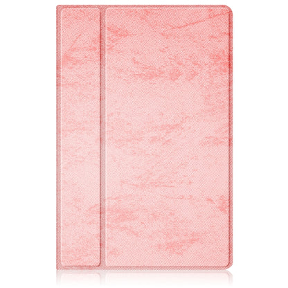 For Samsung Galaxy Tab A7 Lite 8.7 2021 T220 / T225 Solid Color 360 Degrees Rotation Tablet Leather Case with Holder(Pink) by bashfashion