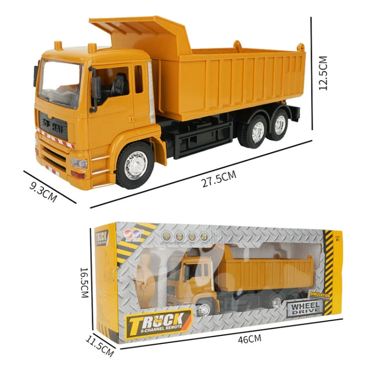 MoFun 3824 2.4G 10-channel Remote Control Simulation Engineering Vehicle, Style:Dump Truck by MoFun