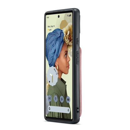 For Google Pixel 6 Pro JEEHOOD RFID Blocking Anti-Theft Wallet Phone Case(Pink) by JEEHOOD