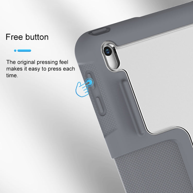 For iPad Pro 10.5 Mutural Horizontal Flip PC + TPU + PU Leather Case with Holder & Pen Slot(Blue) by Mutural