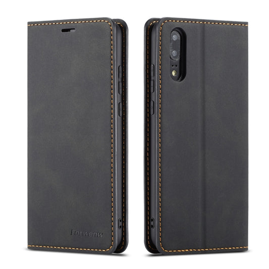 For Huawei P20 Pro Forwenw Dream Series Oil Edge Strong Magnetism Horizontal Flip Leather Case with Holder & Card Slots & Wallet & Photo Frame(Black) by Forwenw